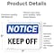 Signmission Keep Off, 7 in W x Rectangle, Vinyl Decal OS-2PACK-NS-D-57-L-13831 - alternate 3